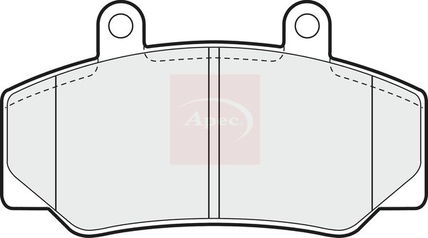 APEC Brake Pad Set, disc brake PAD645