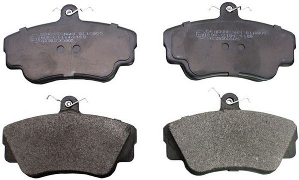 DENCKERMANN B110805 Комплект гальмівних накладок, дискове гальмо
