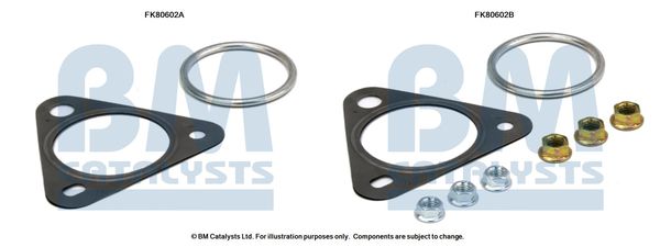 BM CATALYSTS szerelőkészlet, katalizátor FK80602