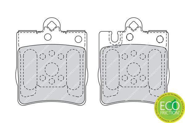 FERODO FDB1322 Brake Pad Set, disc brake