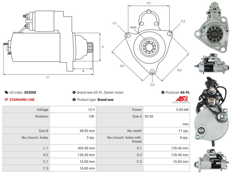 AS-PL S5320S Starter
