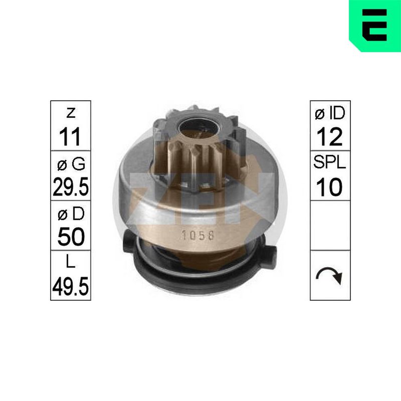 Механізм вільного ходу, стартер, Era ZN1058