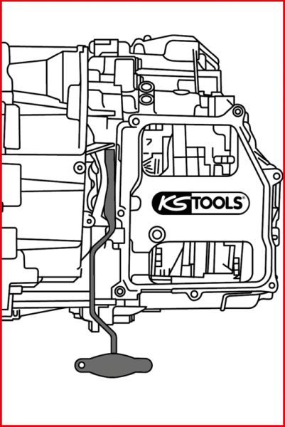 Avamistööriist, kahe siduriga käigukast (DSG), KS TOOLS 150.2457
