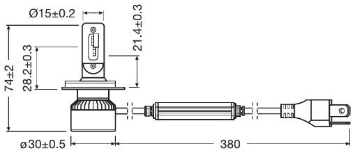 ams-OSRAM 64193DWXTR Lemputė, prožektorius