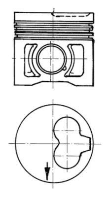 KOLBENSCHMIDT dugattyú 91386610