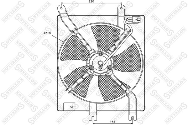 STELLOX ventilátor, motorhűtés 29-99252-SX