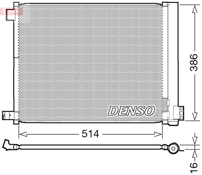 Конденсатор, система кондиціонування повітря, Denso DCN46022