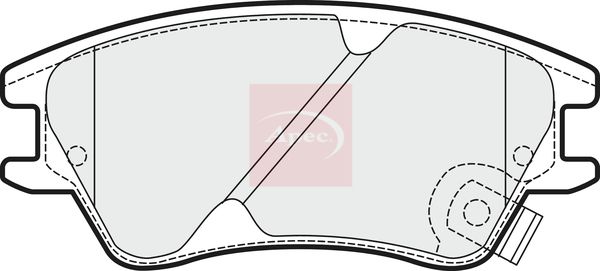 APEC Brake Pad Set, disc brake PAD1474