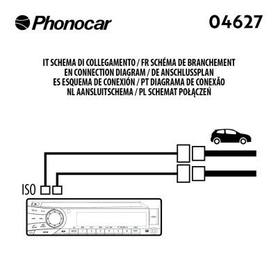 PHONOCAR 04627 Adapter cable, car radio