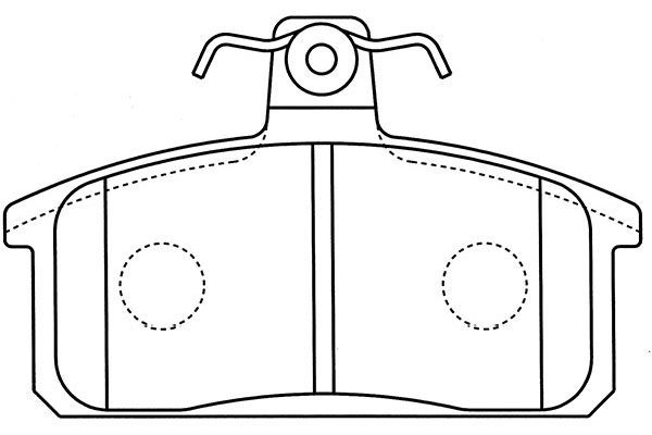 Kavo Parts Stabdžių trinkelių rinkinys, diskinis stabdys