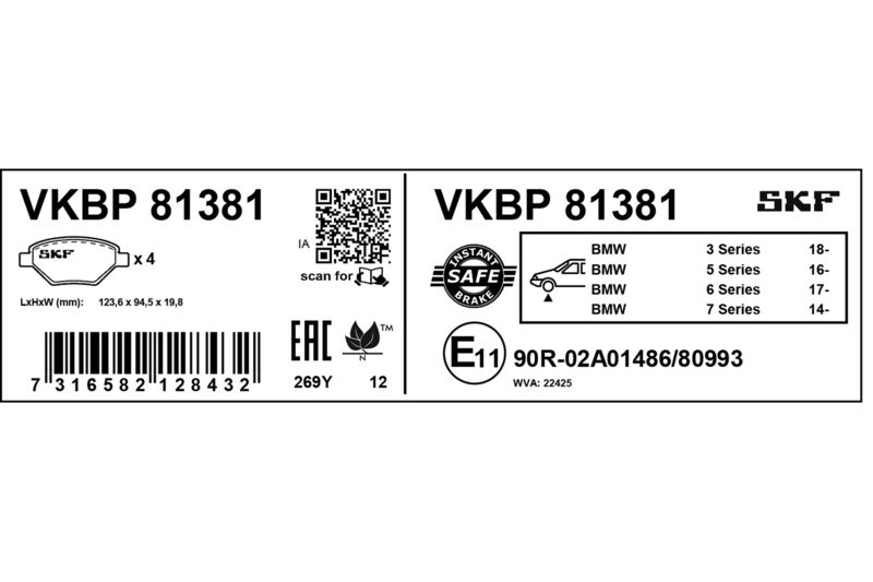 Prekės atitinka OEM kodą: 3411 6872 750