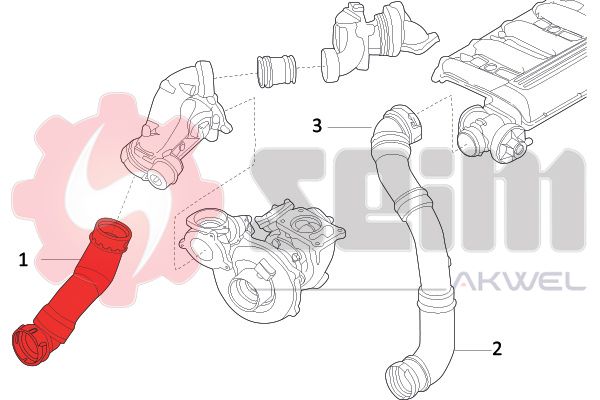 SEIM 981714 Charge Air Hose