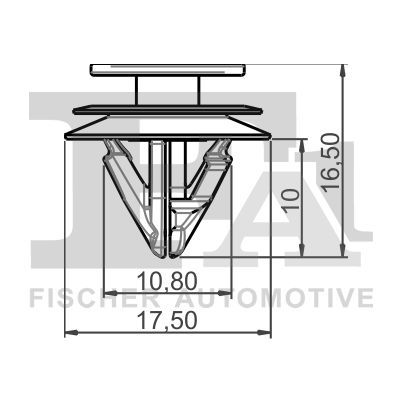 FA1 77-40051.5 Clip, trim/protection strip
