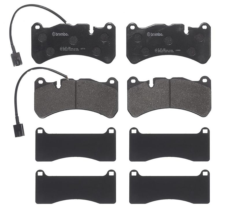 Piduriklotsi komplekt, ketaspidur, BREMBO P 23 186