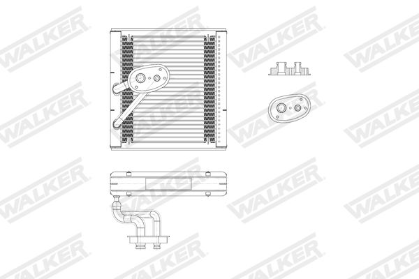 VERDAMPFER KLIMAANLAGE WALKER WEV00149 9