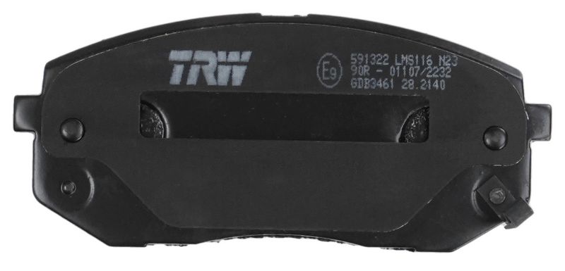 TRW GDB3461 Brake Pad Set, disc brake