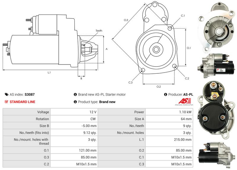 AS-PL S3087 Starter