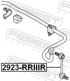 Тяга/стійка, стабілізатор, Febest 2923-RRIIIR