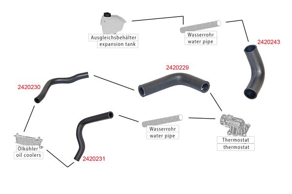 METZGER AUTOTEILE 2420231 Radiator Hose