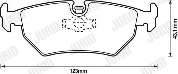 JURID 571837J Brake Pad Set, disc brake