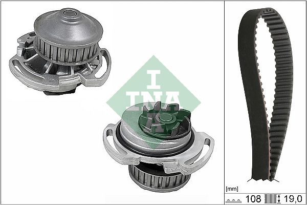 Schaeffler INA Vízpumpa + fogasszíj készlet 530 0717 30