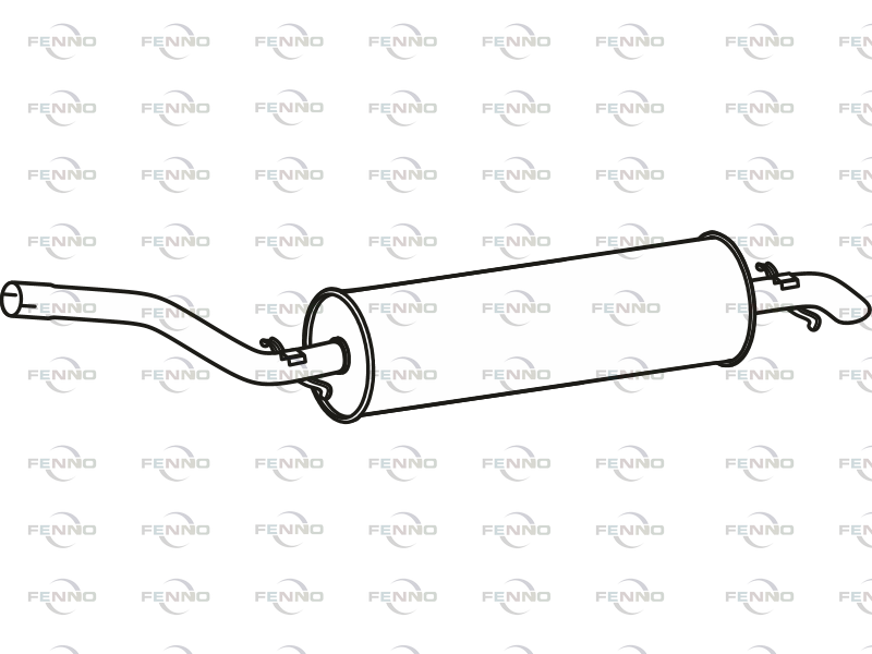 FENNO P36036 Rear Muffler