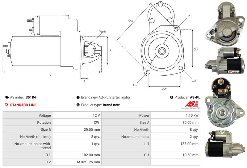 AS-PL S5184 Starter