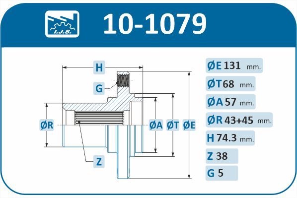 Маточина колеса, Ijs 10-1079