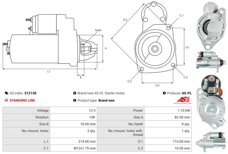 AS-PL S1213S Starter