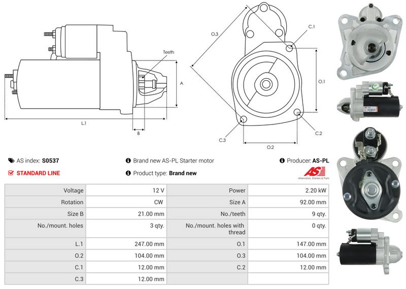 AS-PL S0537 Starter