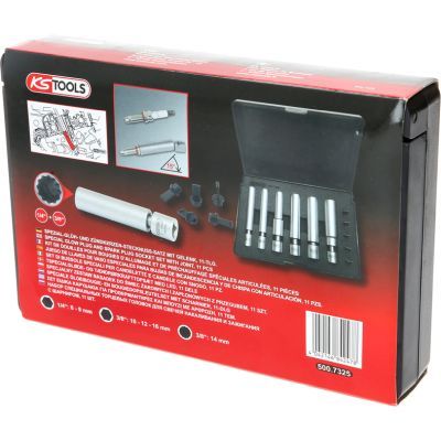 Padrunvõtmete komplekt, süüteküünal, KS TOOLS 500.7325