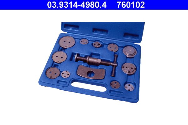 Set dispozitive rotire/reintroducere, etrier frana 03.9314-4980.4 ATE
