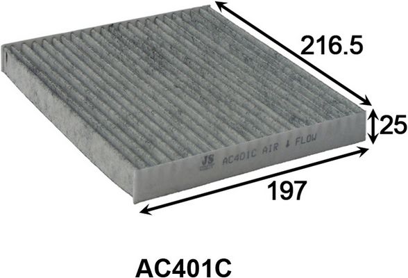 Фільтр, повітря у салоні, Js Asakashi AC401C