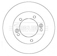 Гальмівний диск, Borg & Beck BBD5132