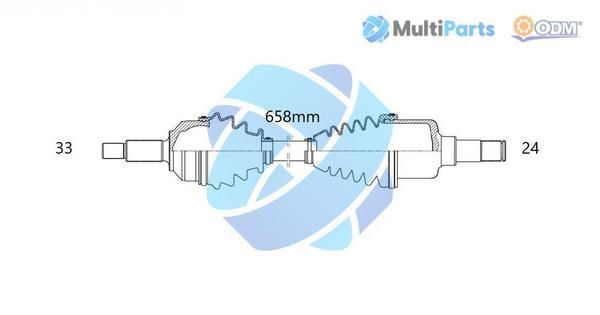 Multiparts 18-002200 - Pusašis