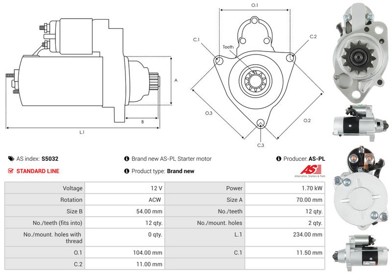 AS-PL S5032 Starter