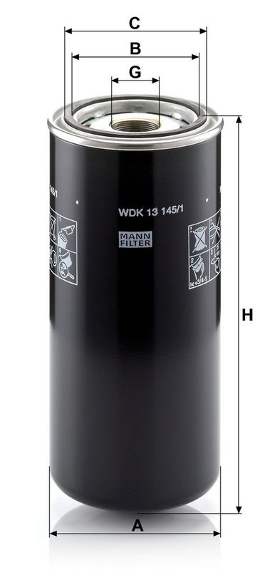 Filtru combustibil WDK 13 145/1 MANN-FILTER