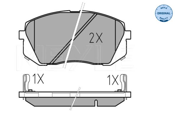 MEYLE 025 245 0116/W Brake Pad Set, disc brake