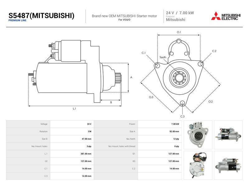 Prekės atitinka OEM kodą: M009T82172AMZZ9