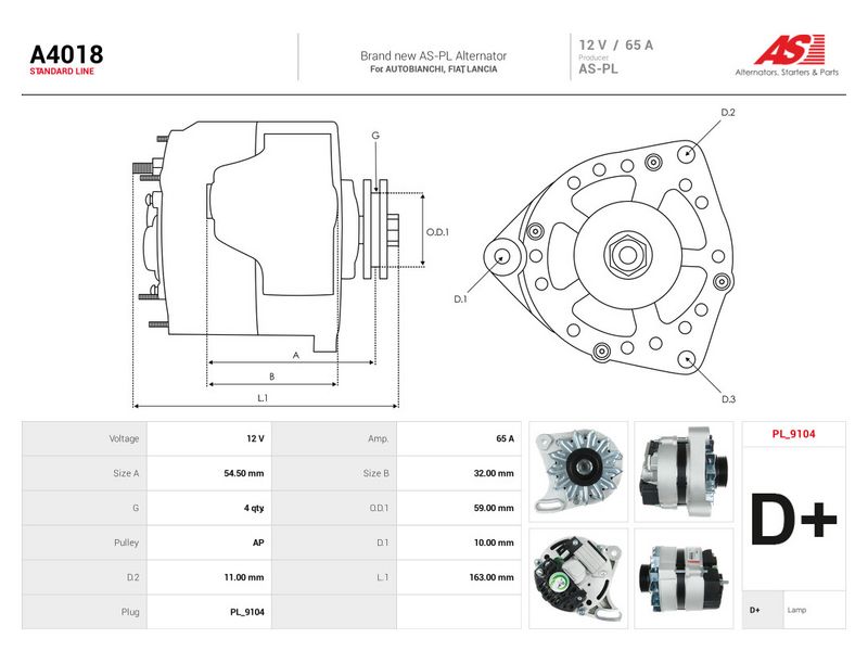 Generaator, AS-PL A4018