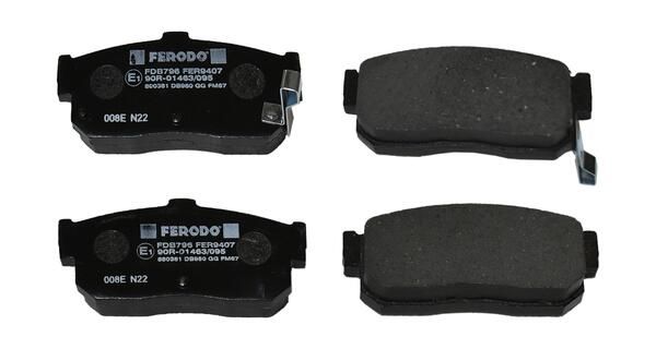 FERODO FDB796 Brake Pad Set, disc brake