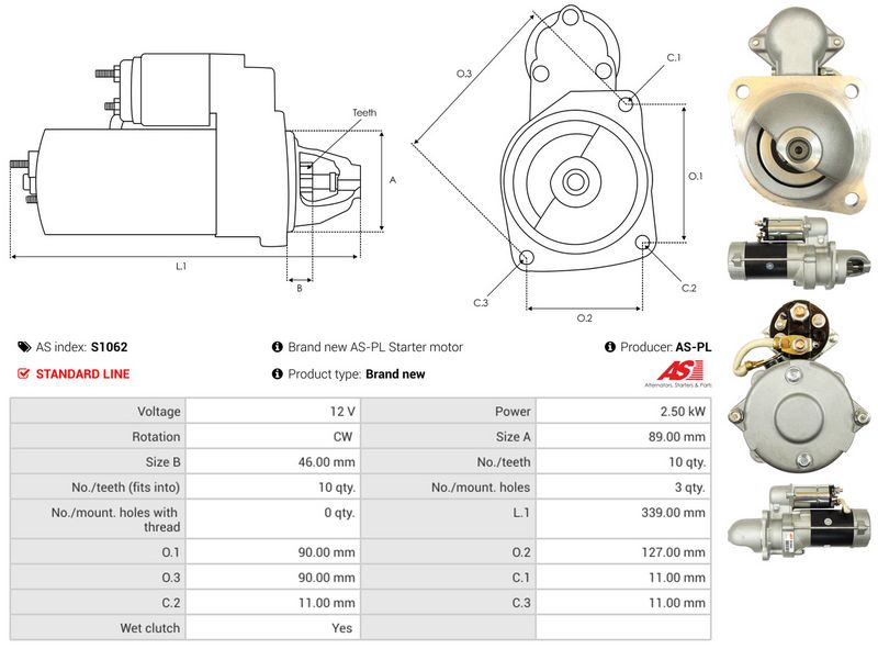 AS-PL S1062 Starter