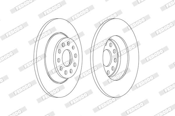 FERODO DDF2506C Brake Disc