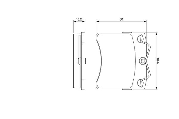 BOSCH тормозные колодки передний Volkswagen T4 15