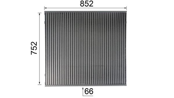 MAHLE CIC 5 000P Radiator Core, charge air cooler
