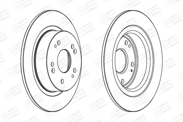 CHAMPION HONDA диск гальмівний задній Accord 08-