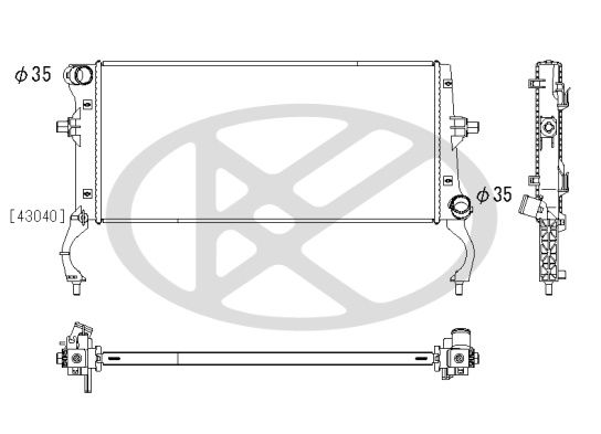 Radiator, racire motor KOYORAD PL813571