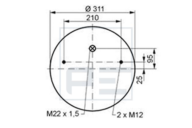 Mech, pneumatické odpružení 084.084-72A