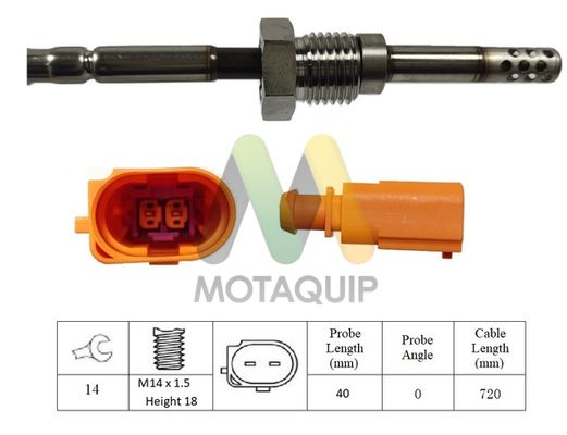 MOTAQUIP Érzékelő, kipufogógáz-hőmérséklet LVET417