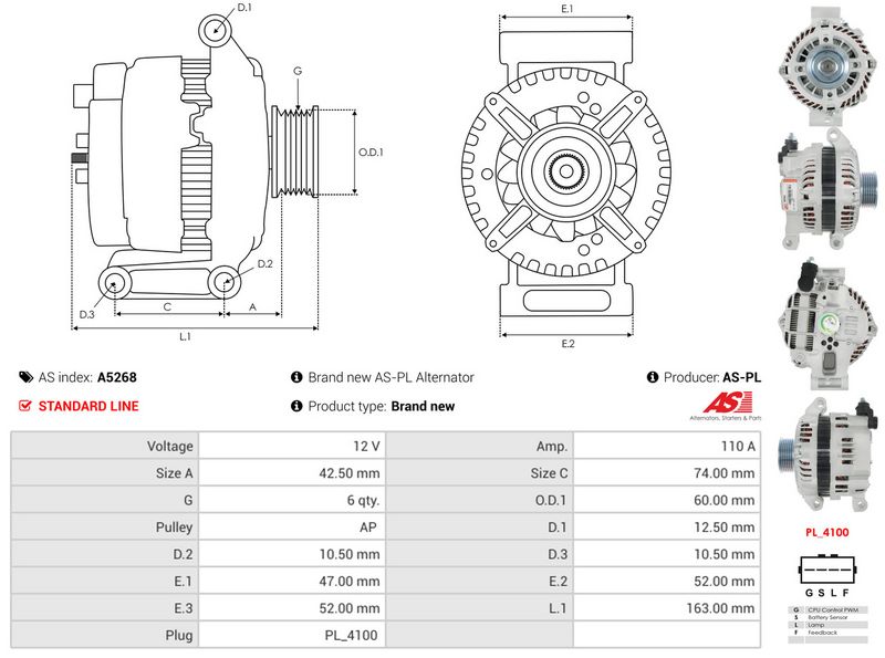 Generaator, AS-PL A5268